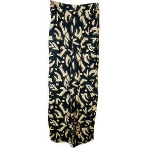 Olivaceous Emmie Pull-On Wide Leg Flowy Abstract Print Pants Women's Small NWT